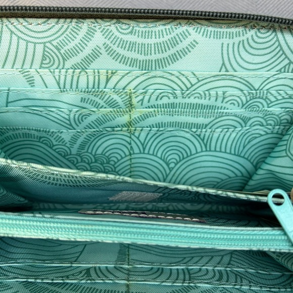 Haiku balsam green, wristlet, zippered, wallet, multi card holder - Picture 13 of 15